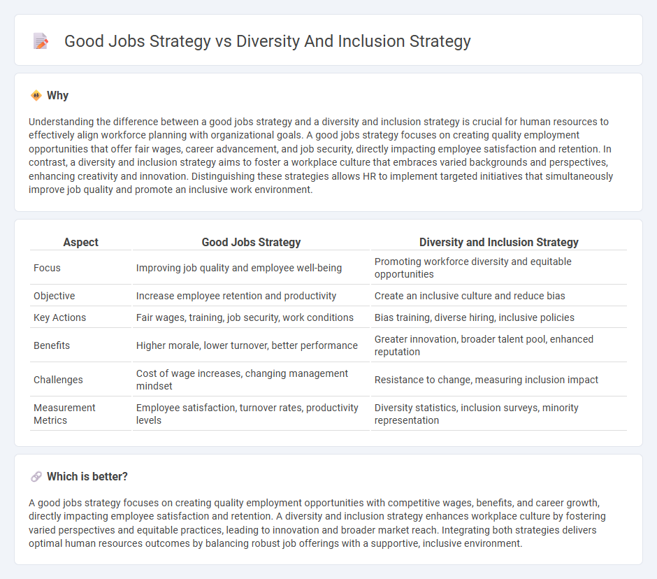 Good Jobs Strategy vs Diversity And Inclusion Strategy in Human Resources