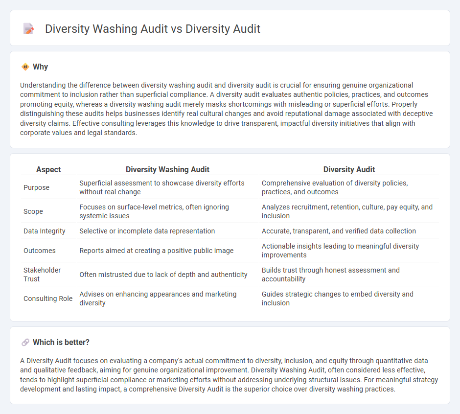 Diversity Washing Audit vs Diversity Audit in Consulting