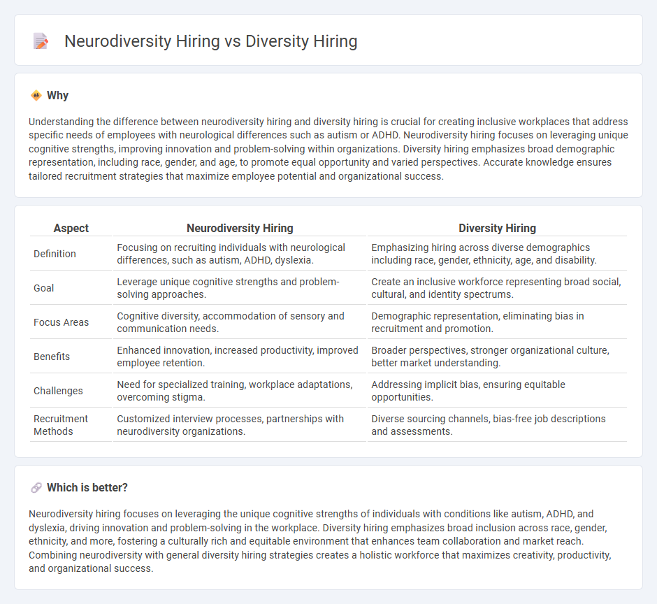 Neurodiversity Hiring vs Diversity Hiring in Employment