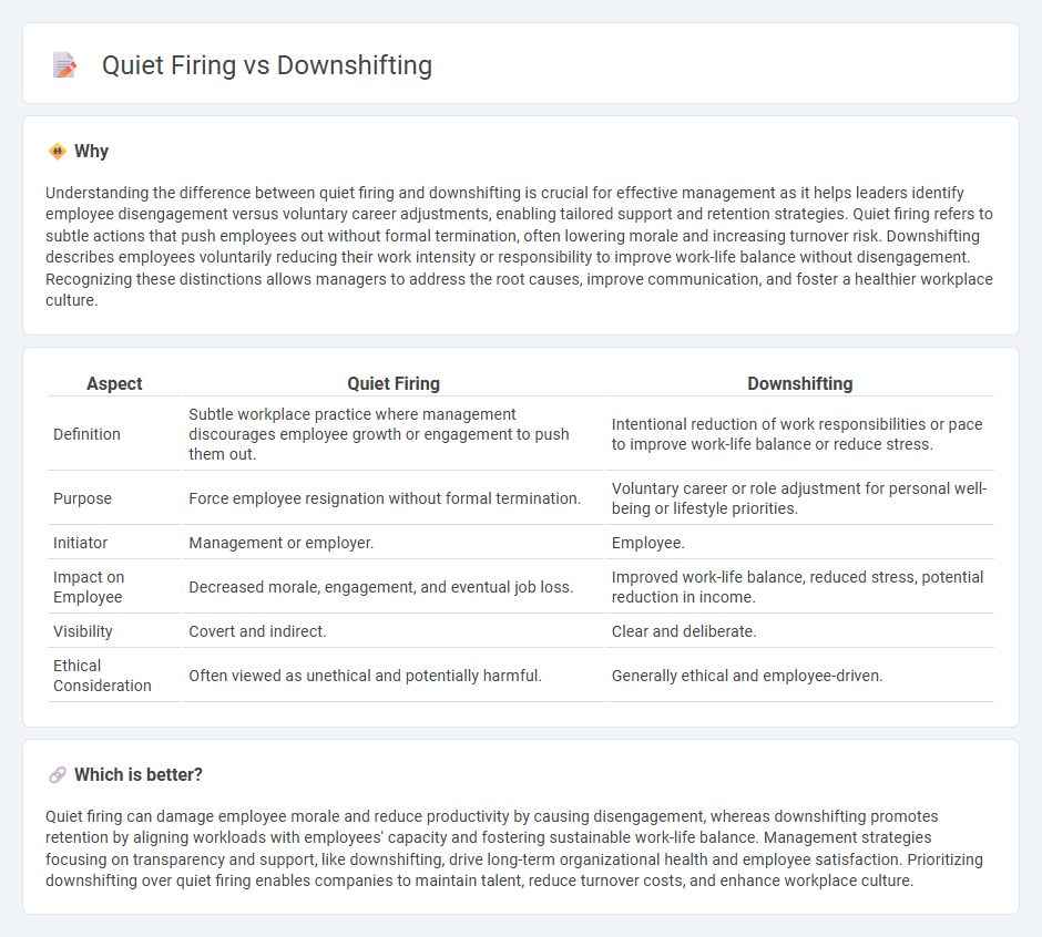 Quiet Firing vs Downshifting in Management