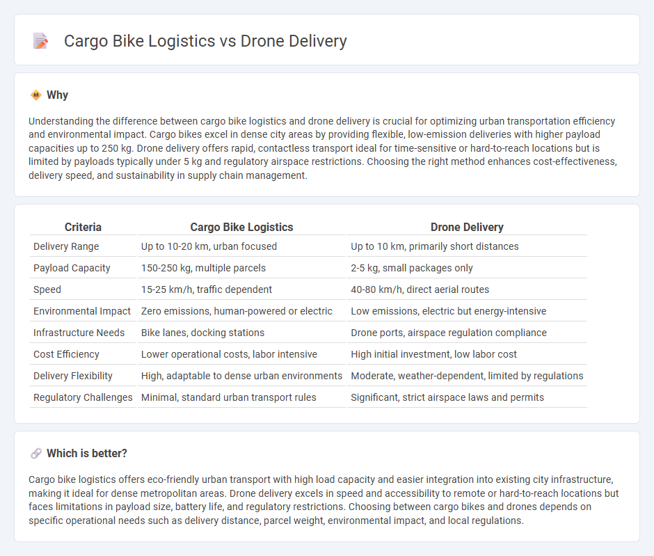 Cargo Bike Logistics vs Drone Delivery in Logistics