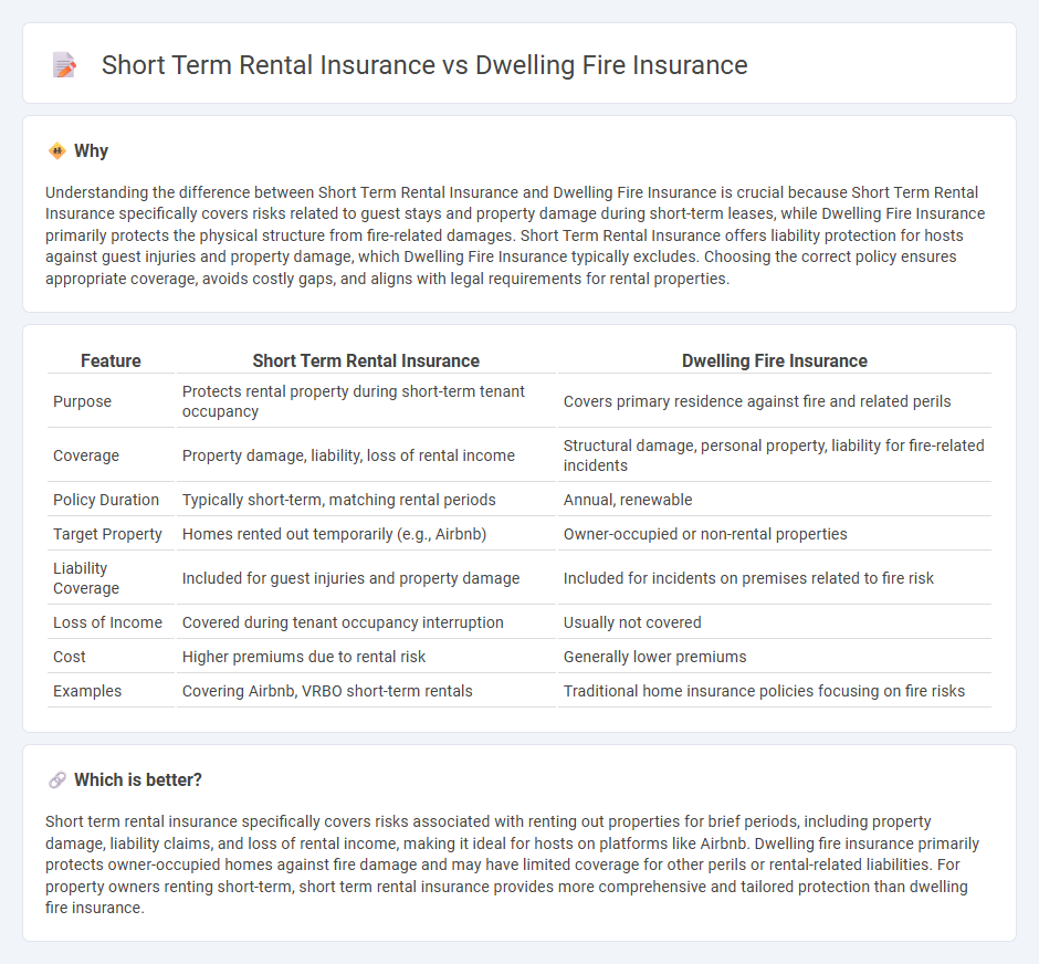 Short Term Rental Insurance vs Dwelling Fire Insurance in Insurance