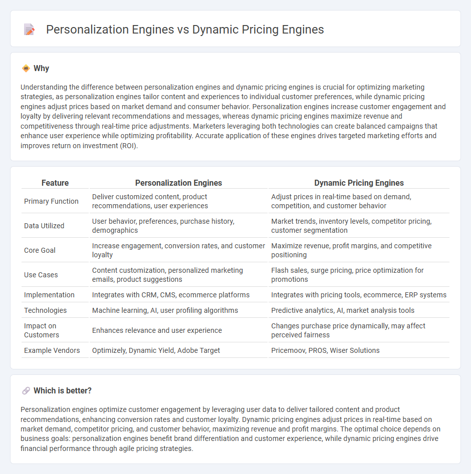 Personalization Engines vs Dynamic Pricing Engines in Marketing