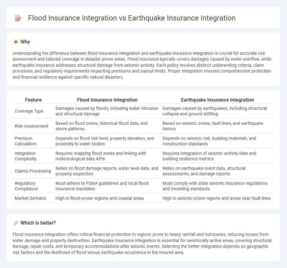 Flood Insurance Integration vs Earthquake Insurance Integration in Insurance