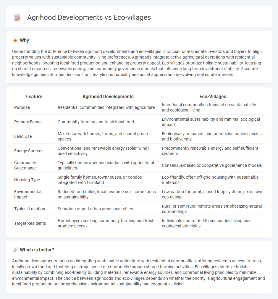 Agrihood Developments vs Eco-Villages in Real Estate