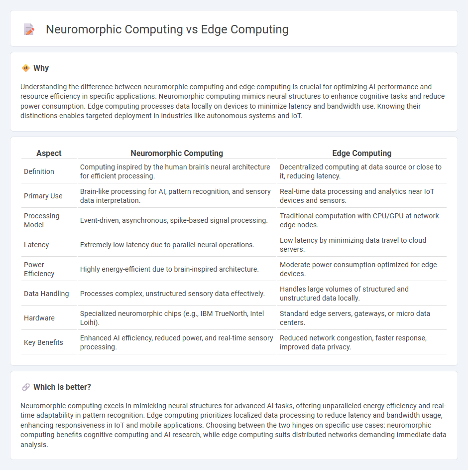 Neuromorphic Computing vs Edge Computing in Technology