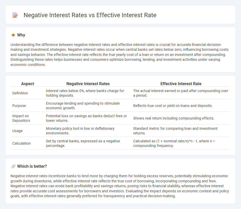 Negative Interest Rates vs Effective Interest Rate in Banking