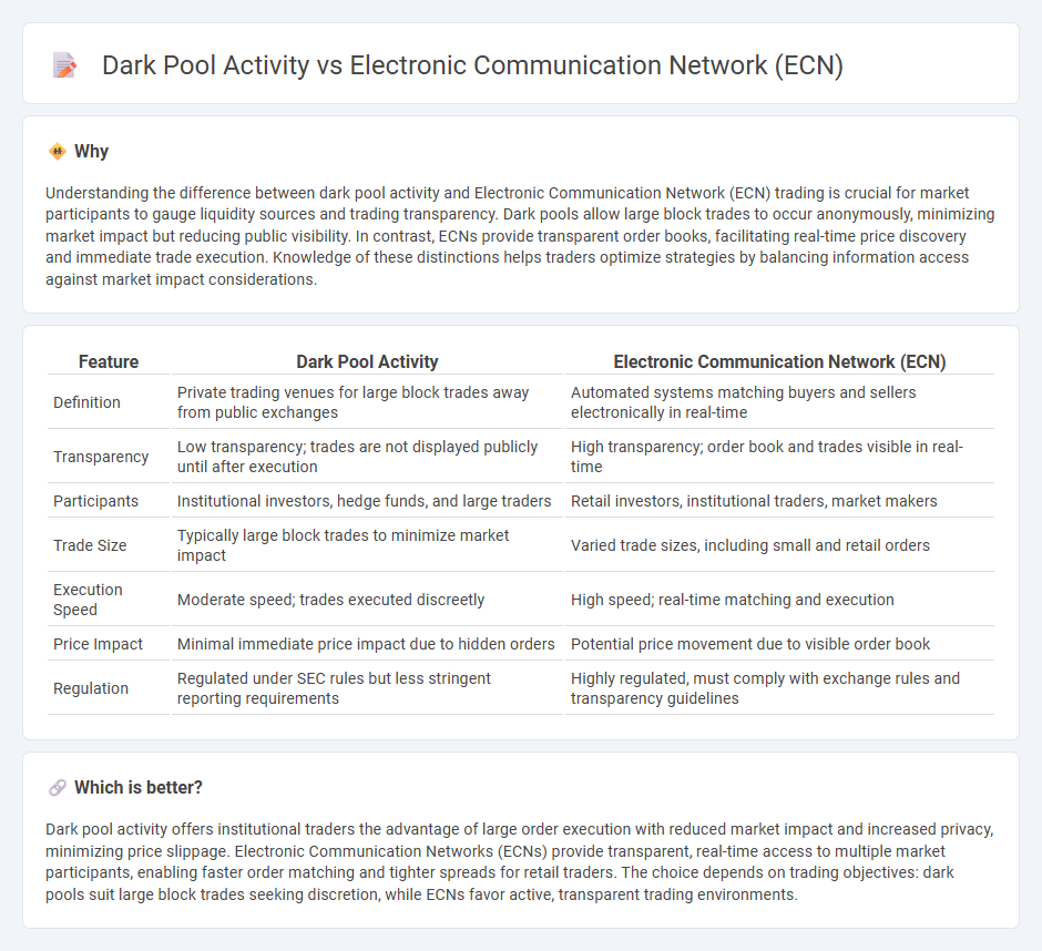 Dark Pool Activity vs Electronic Communication Network (Ecn) in Trading