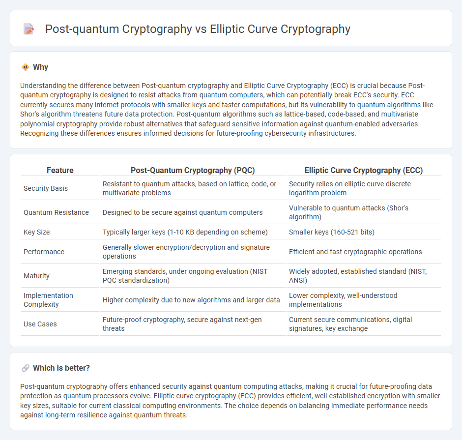 Post-Quantum Cryptography vs Elliptic Curve Cryptography in Technology