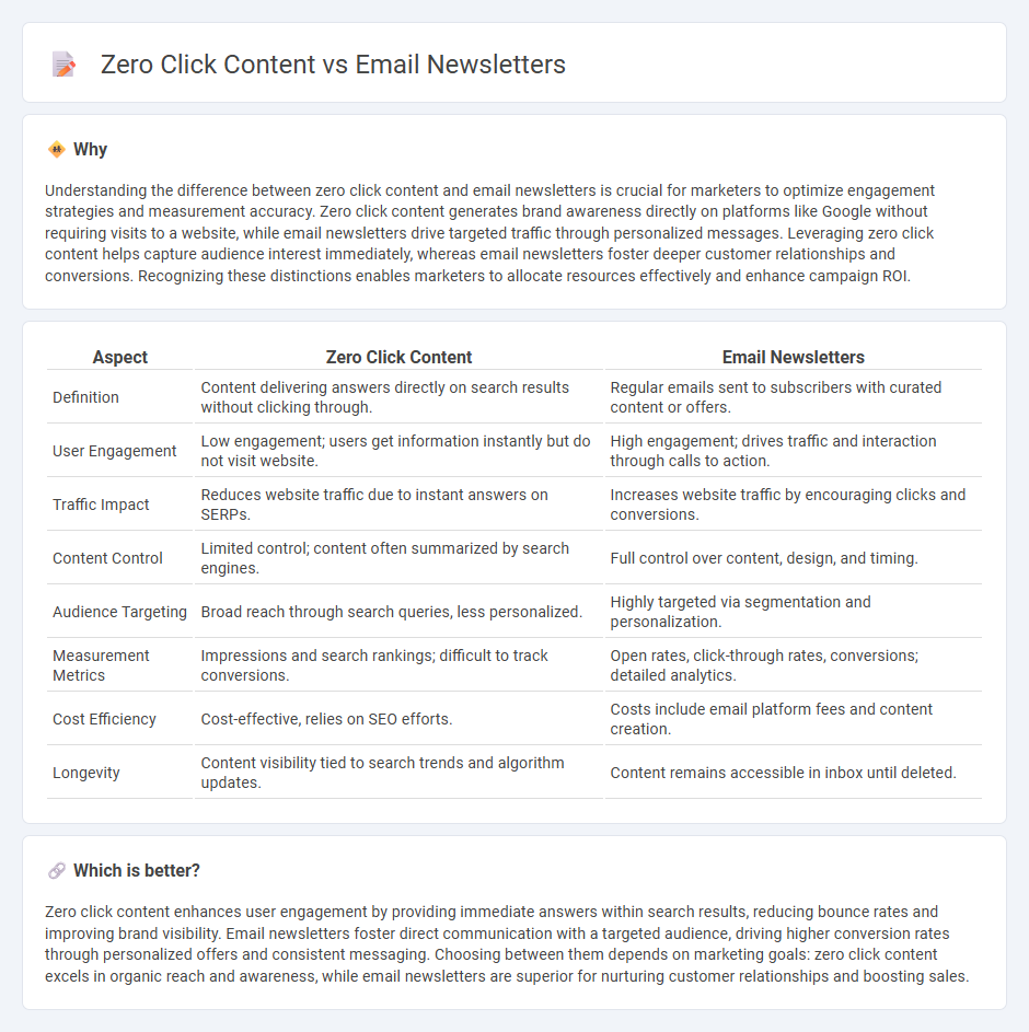 Zero Click Content vs Email Newsletters in Marketing