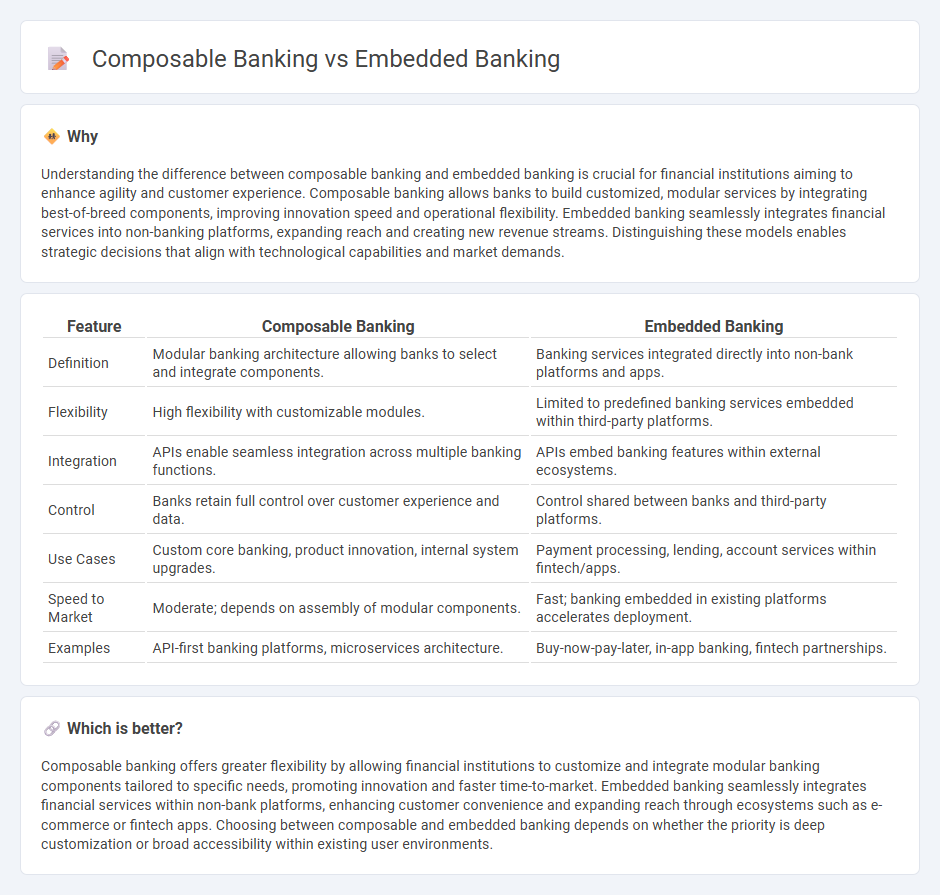 Composable Banking vs Embedded Banking in Banking