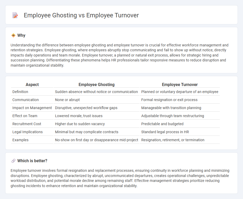 Employee Ghosting vs Employee Turnover in Management