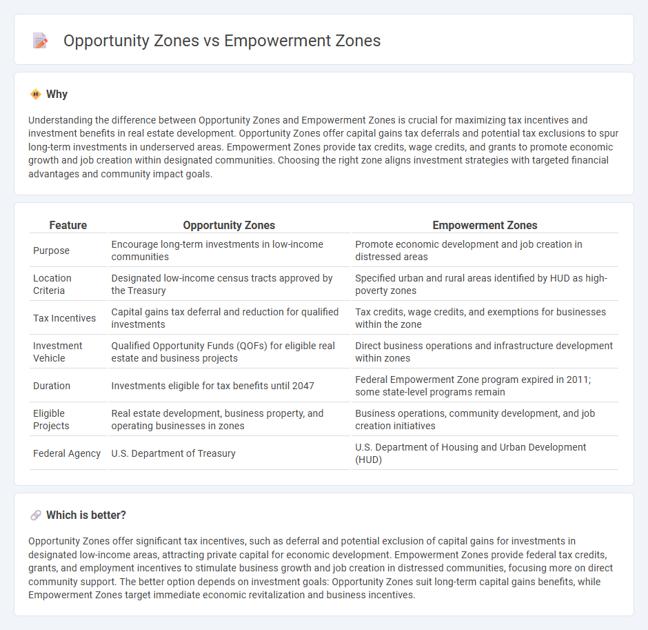 Opportunity Zones vs Empowerment Zones in Real Estate