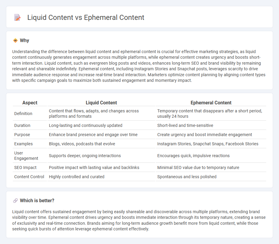 Liquid Content vs Ephemeral Content in Marketing