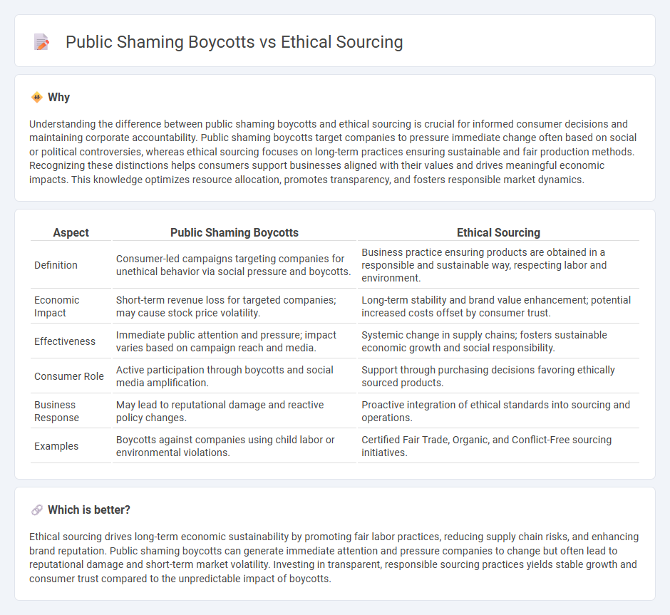 Public Shaming Boycotts vs Ethical Sourcing in Economy