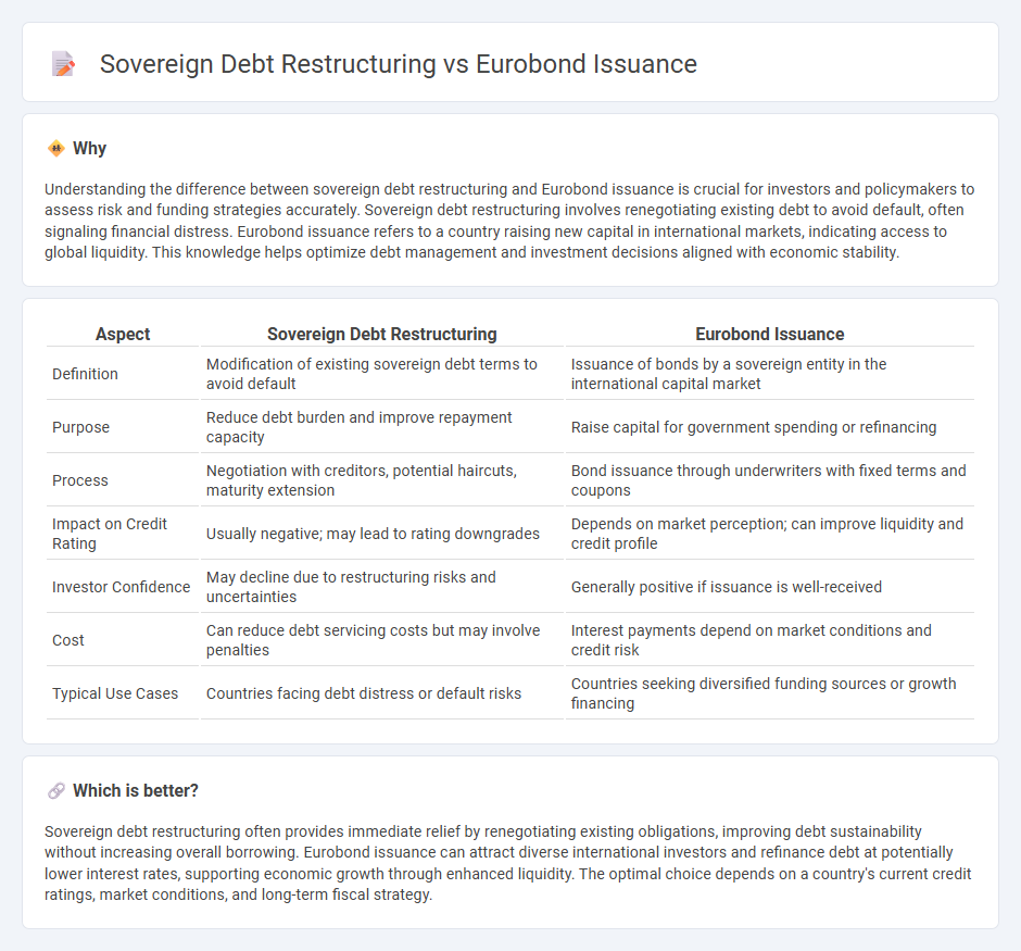 Sovereign Debt Restructuring vs Eurobond Issuance in Finance