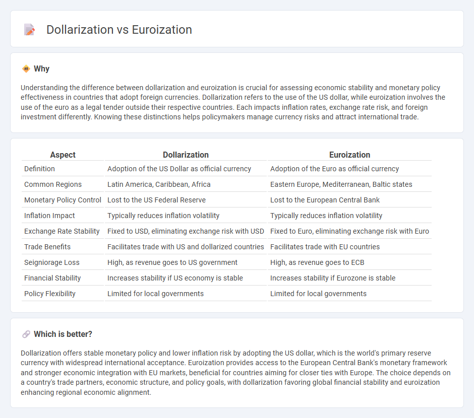 Dollarization vs Euroization in Economy