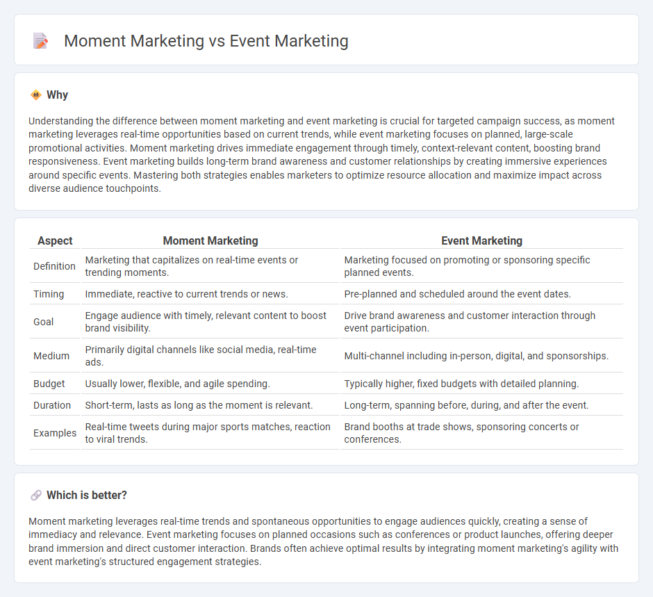 Moment Marketing vs Event Marketing in Marketing