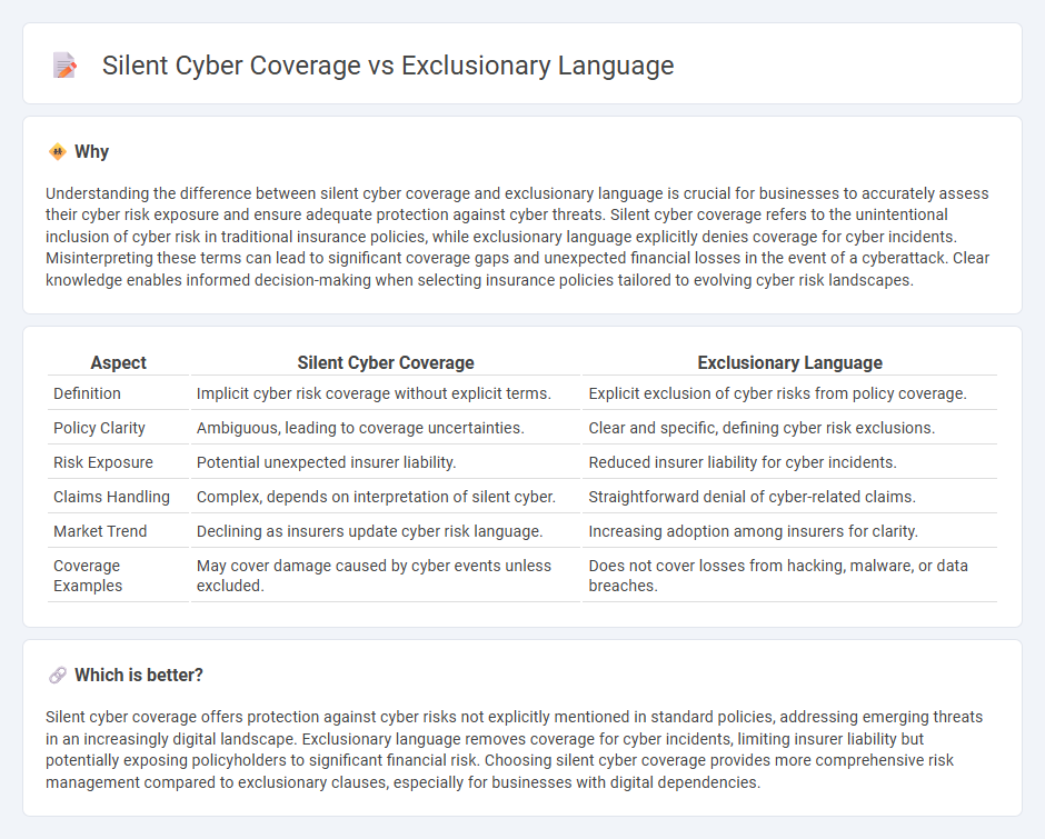 Silent Cyber Coverage vs Exclusionary Language in Insurance