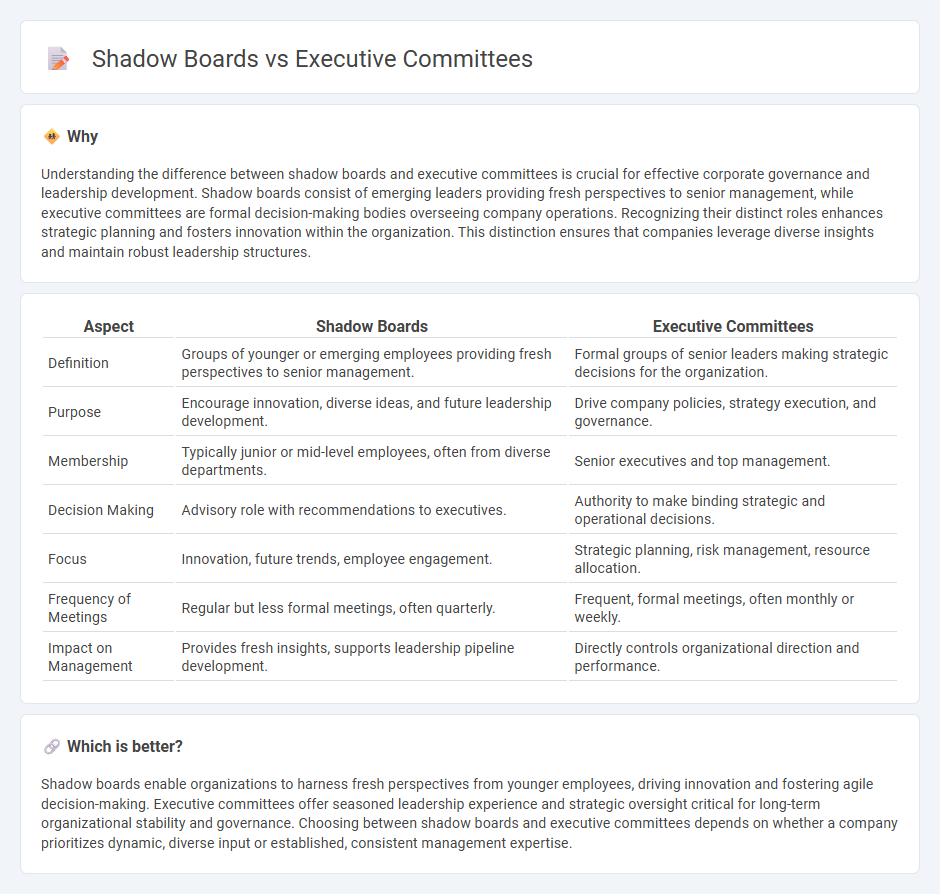 Shadow Boards vs Executive Committees in Management