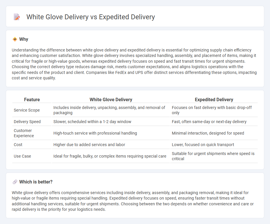 White Glove Delivery vs Expedited Delivery in Logistics