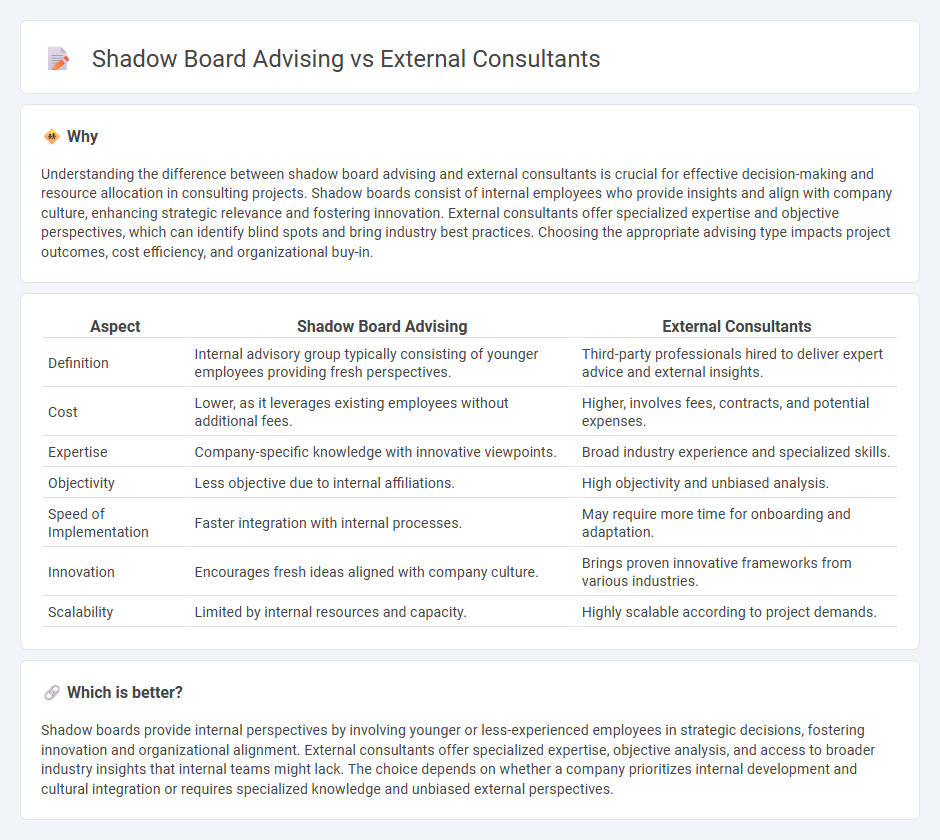 Shadow Board Advising vs External Consultants in Consulting