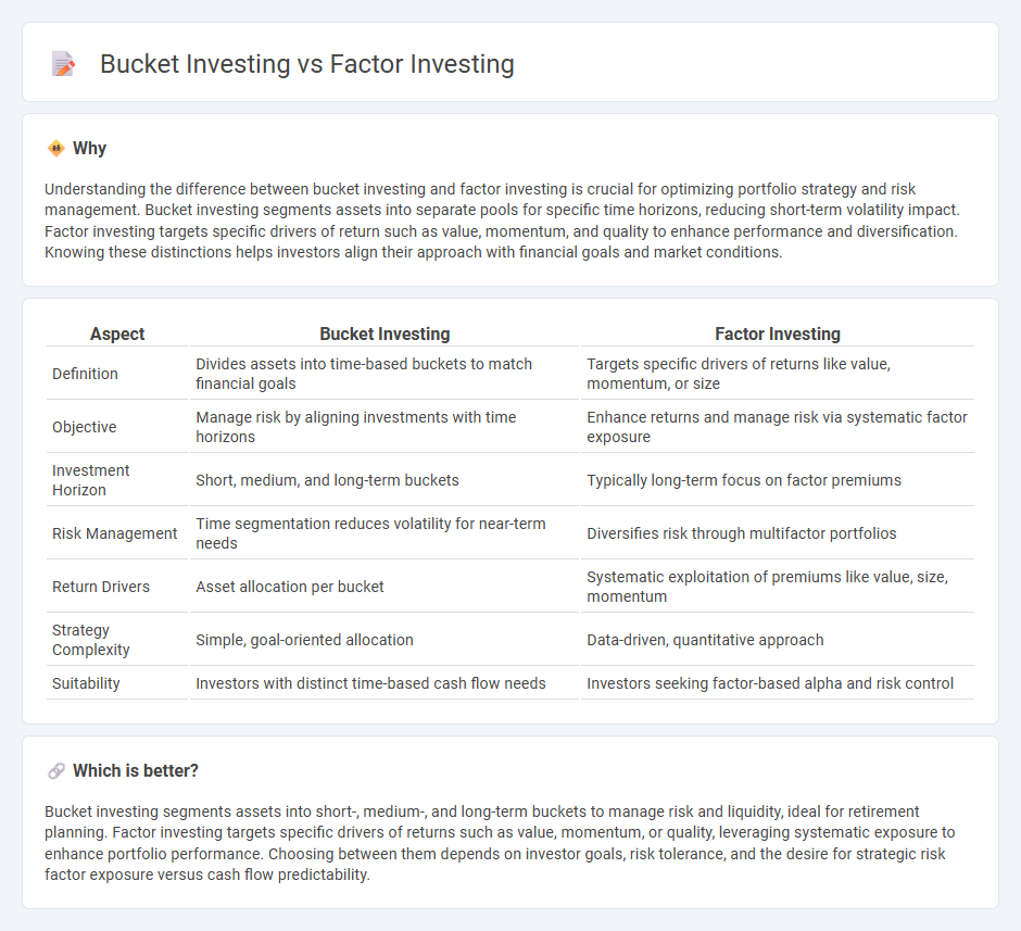 Bucket Investing vs Factor Investing in Finance