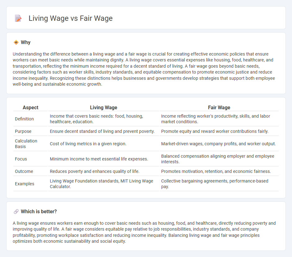 Living Wage vs Fair Wage in Economy