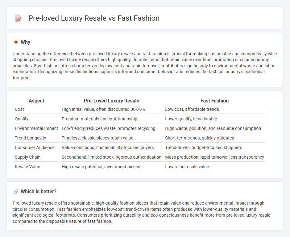 Pre-Loved Luxury Resale vs Fast Fashion in Commerce