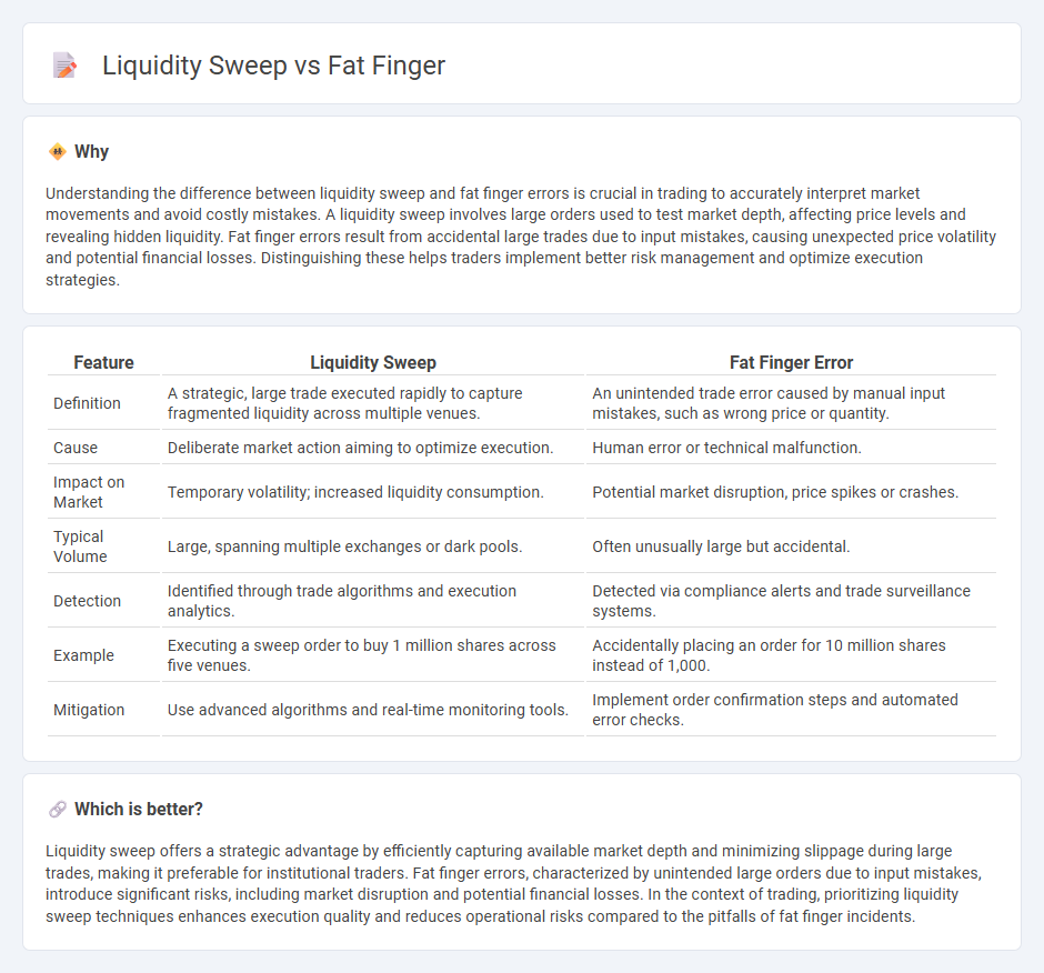 Liquidity Sweep vs Fat Finger in Trading