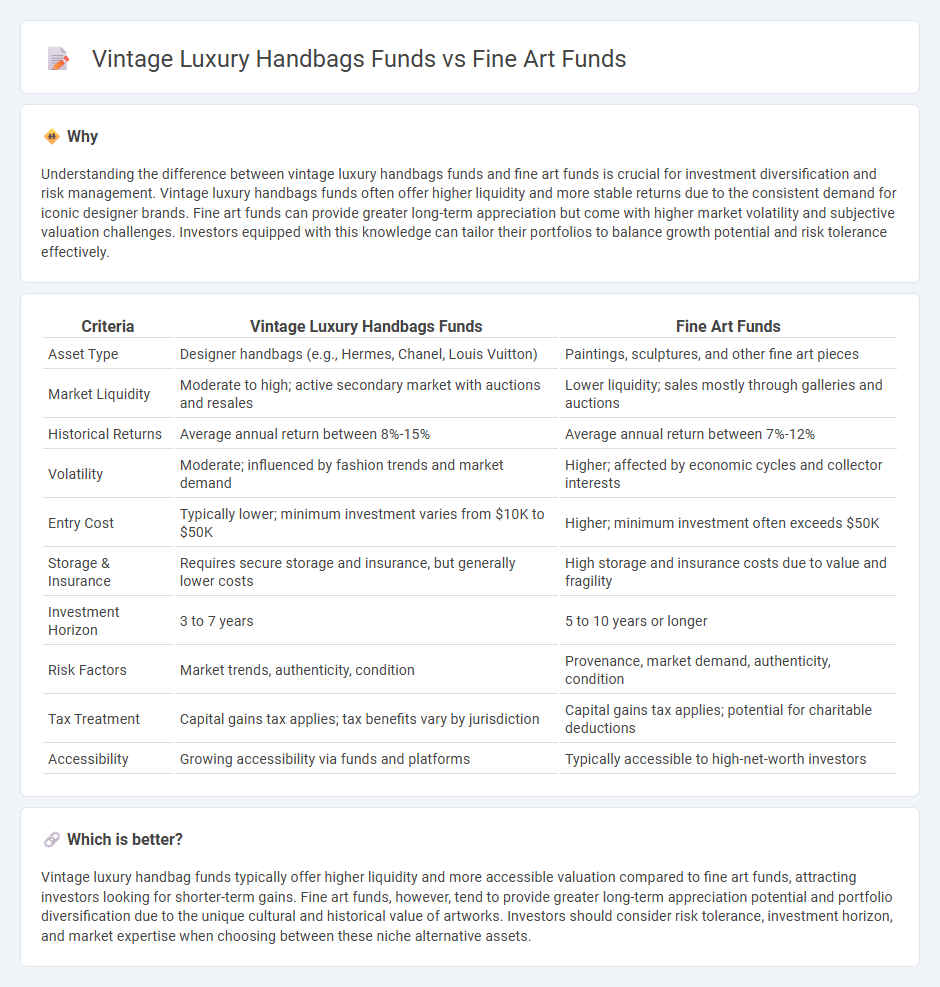 Vintage Luxury Handbags Funds vs Fine Art Funds in Investment