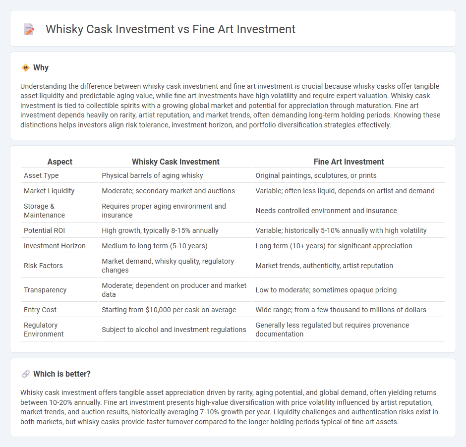Whisky Cask Investment vs Fine Art Investment in Investment
