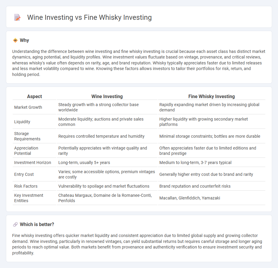 Wine Investing vs Fine Whisky Investing in Investment
