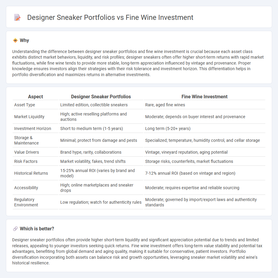 Designer Sneaker Portfolios vs Fine Wine Investment in Investment