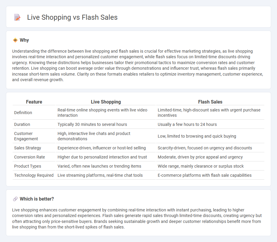 Live Shopping vs Flash Sales in Commerce