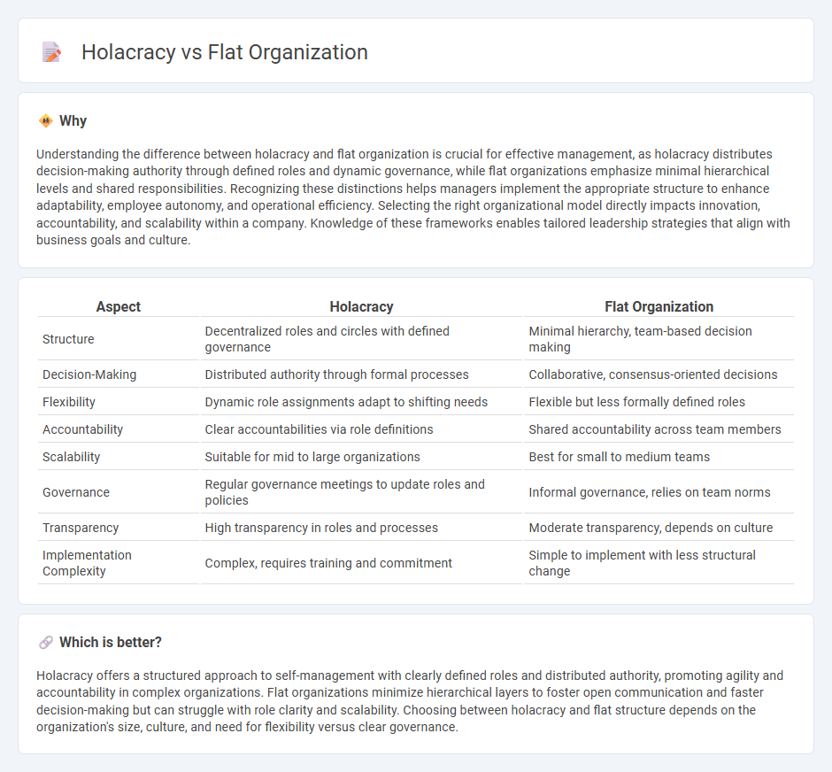 Holacracy vs Flat Organization in Management