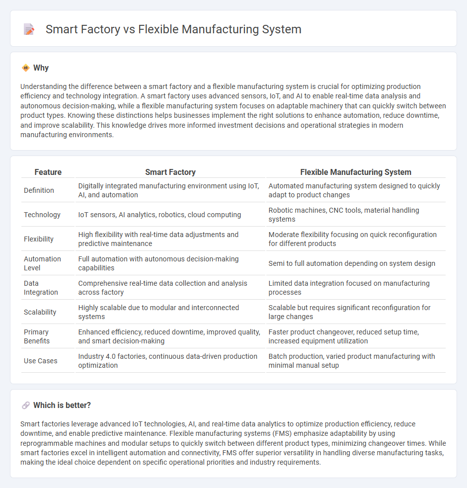 Smart Factory vs Flexible Manufacturing System in Manufacturing