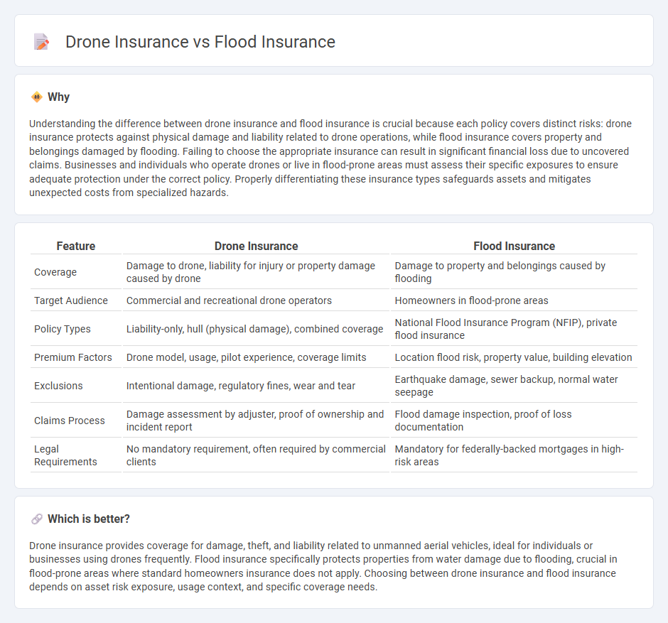 Drone Insurance vs Flood Insurance in Insurance