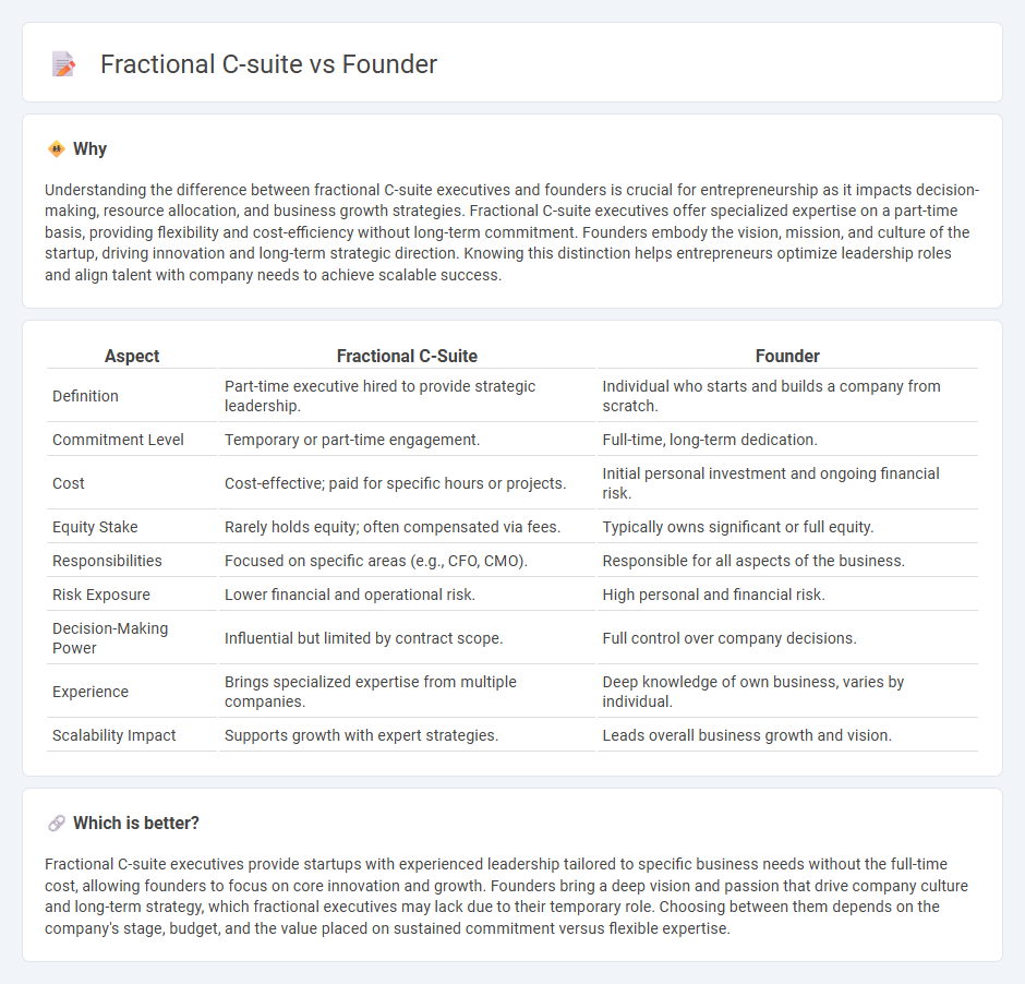Fractional C-Suite vs Founder in Entrepreneurship