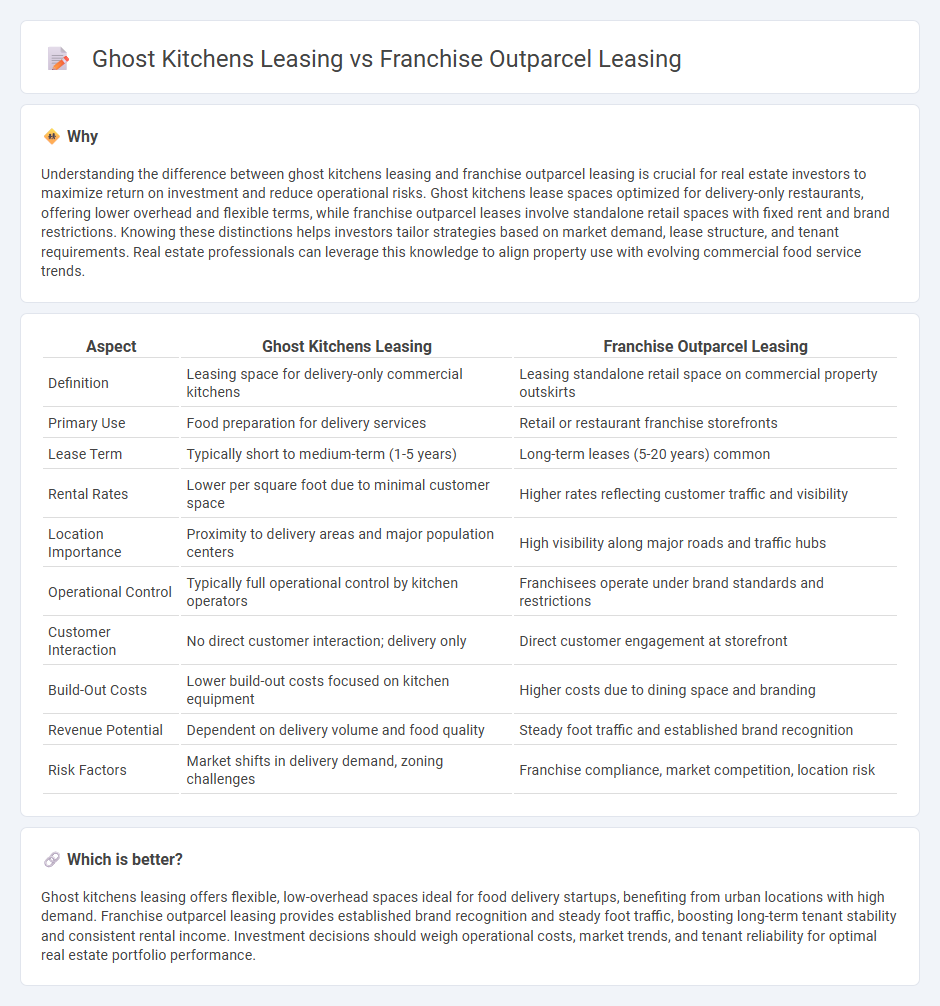 Ghost Kitchens Leasing vs Franchise Outparcel Leasing in Real Estate