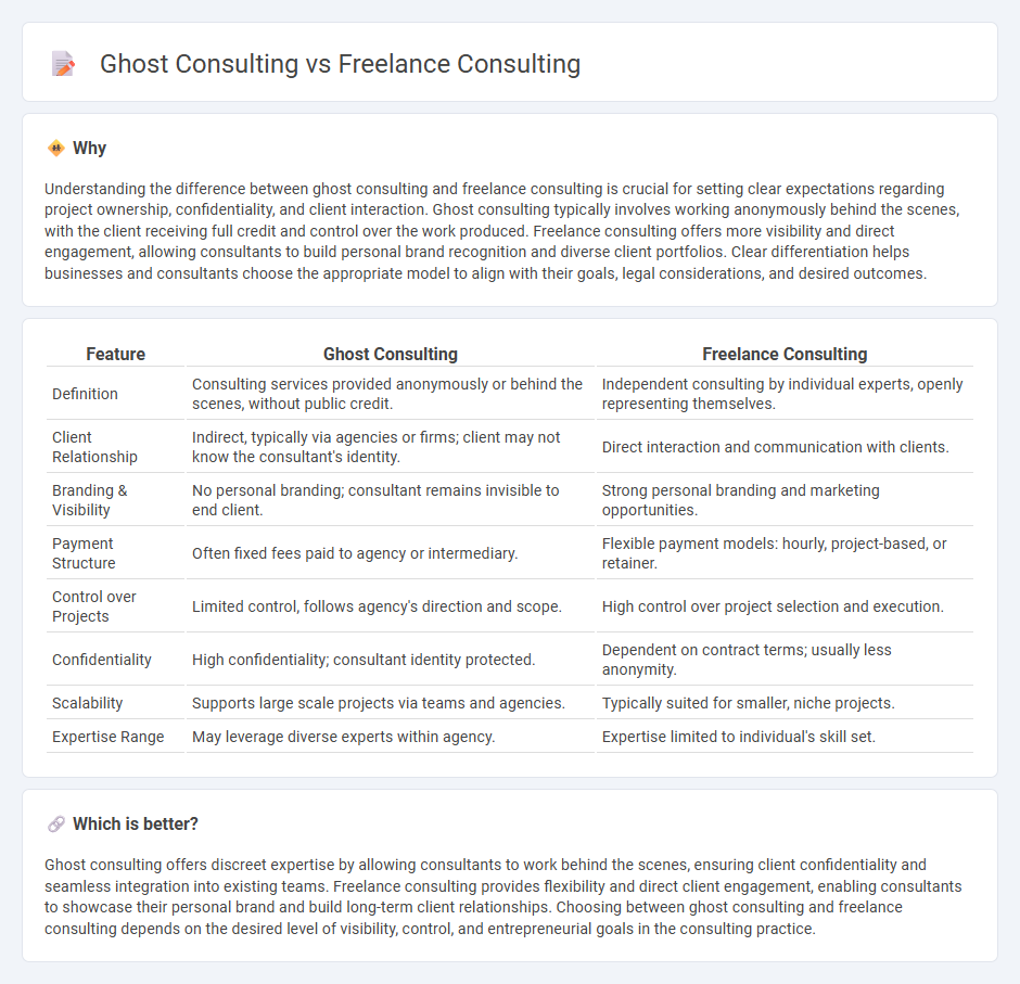 Ghost Consulting vs Freelance Consulting in Consulting