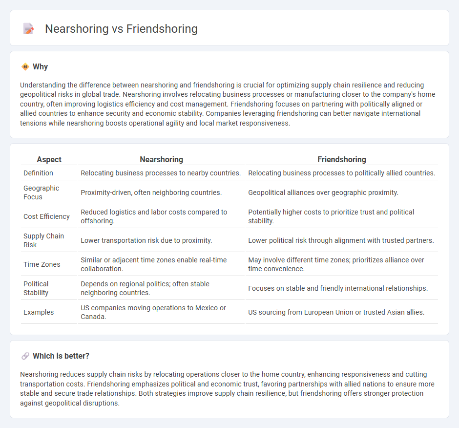 Nearshoring vs Friendshoring in Economy