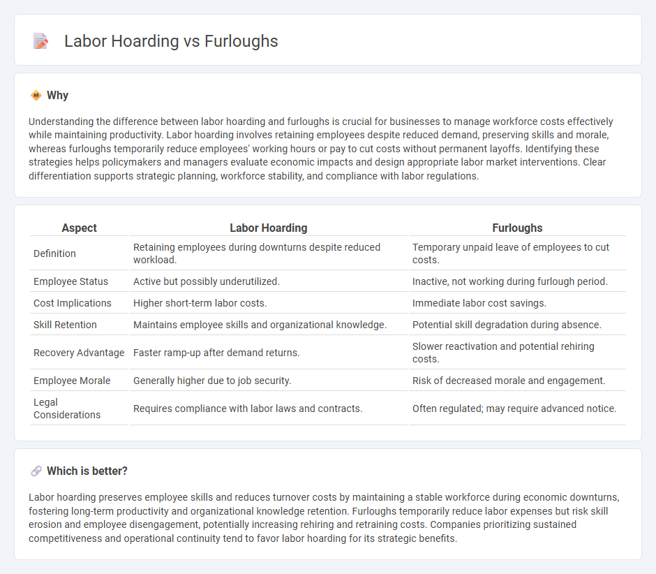Labor Hoarding vs Furloughs in Employment