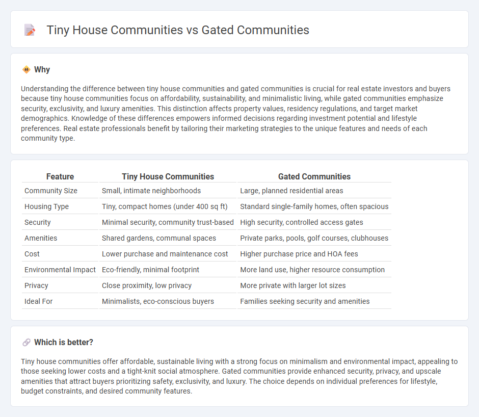 Tiny House Communities vs Gated Communities in Real Estate