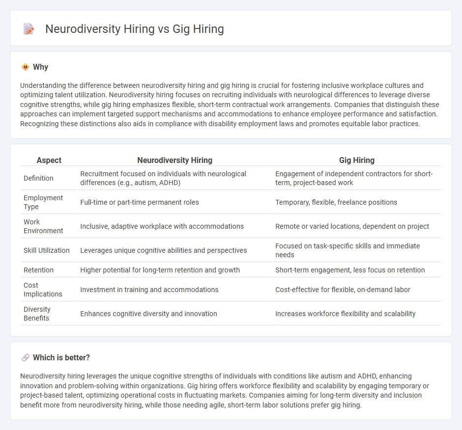 Neurodiversity Hiring vs Gig Hiring in Employment