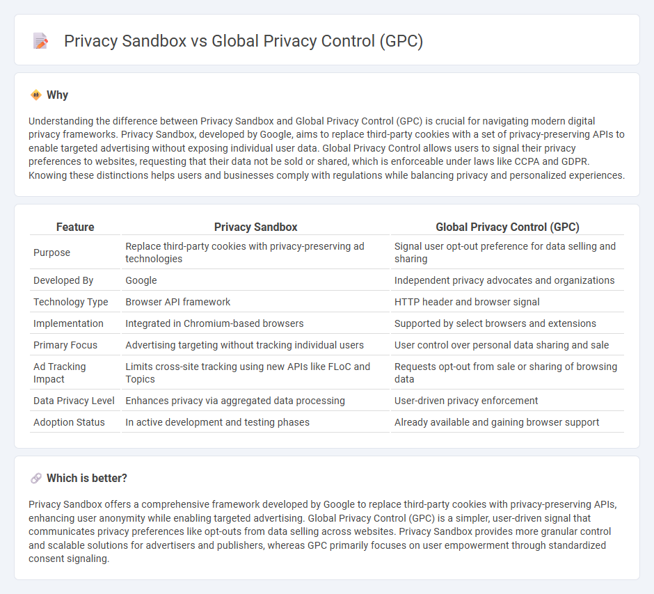 Privacy Sandbox vs Global Privacy Control (Gpc) in Technology
