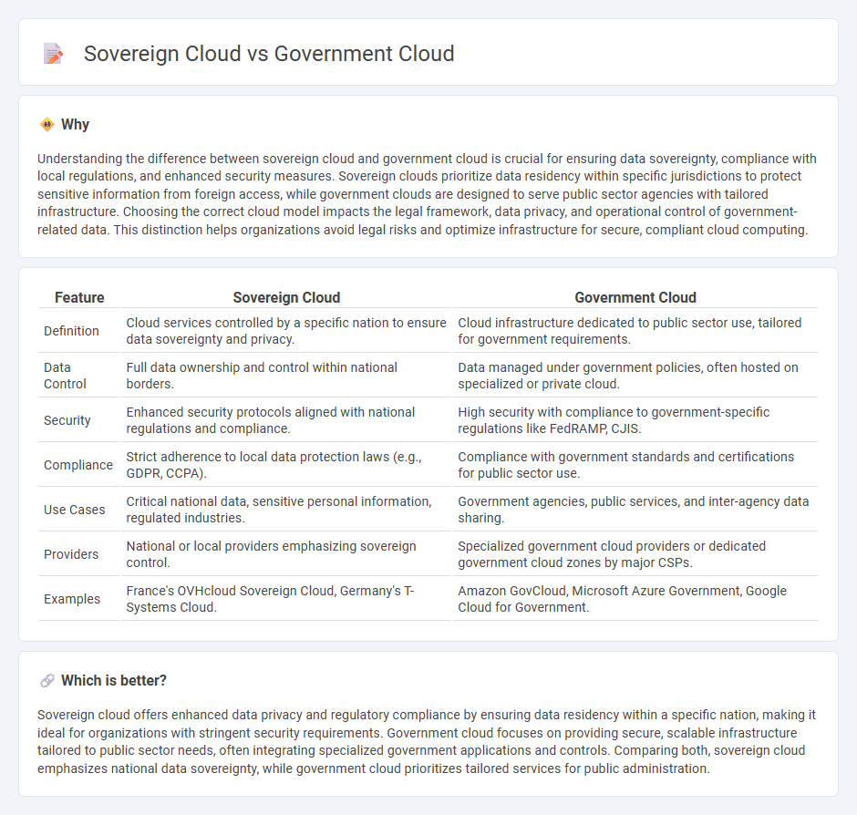 Sovereign Cloud vs Government Cloud in Technology