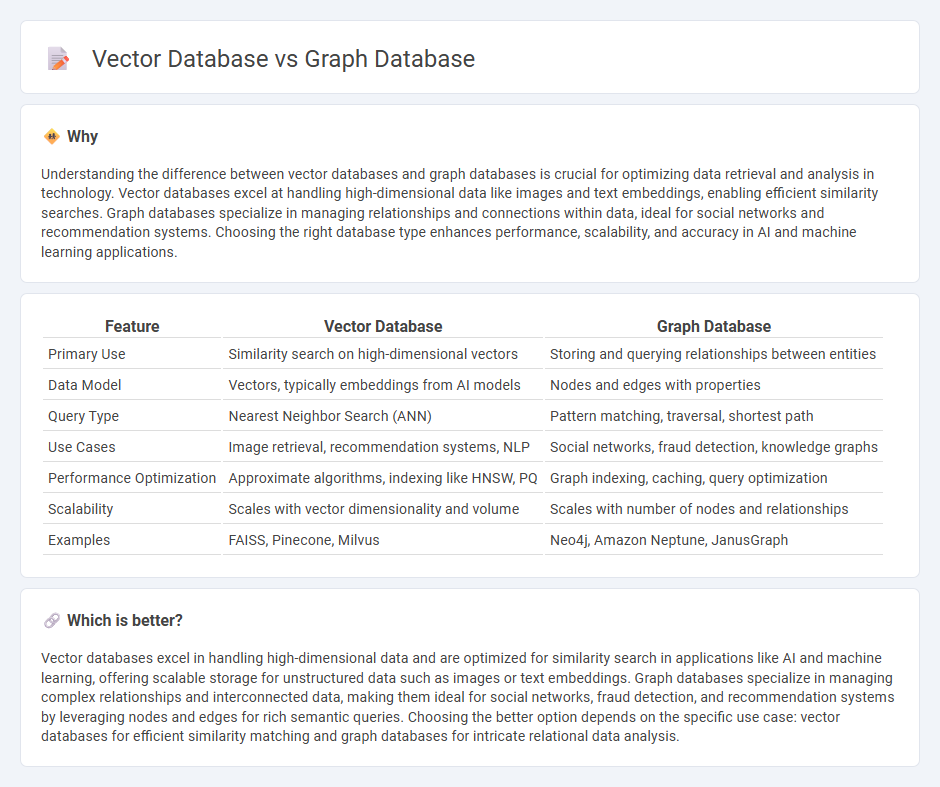 Vector Database vs Graph Database in Technology