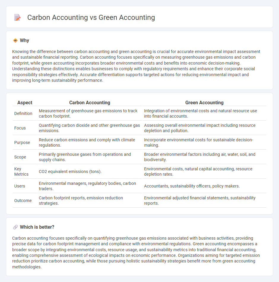 Carbon Accounting vs Green Accounting in Accounting