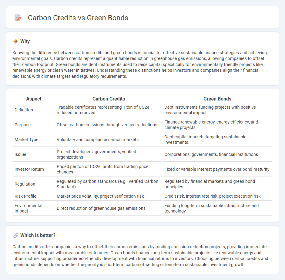 Carbon Credits vs Green Bonds in Finance